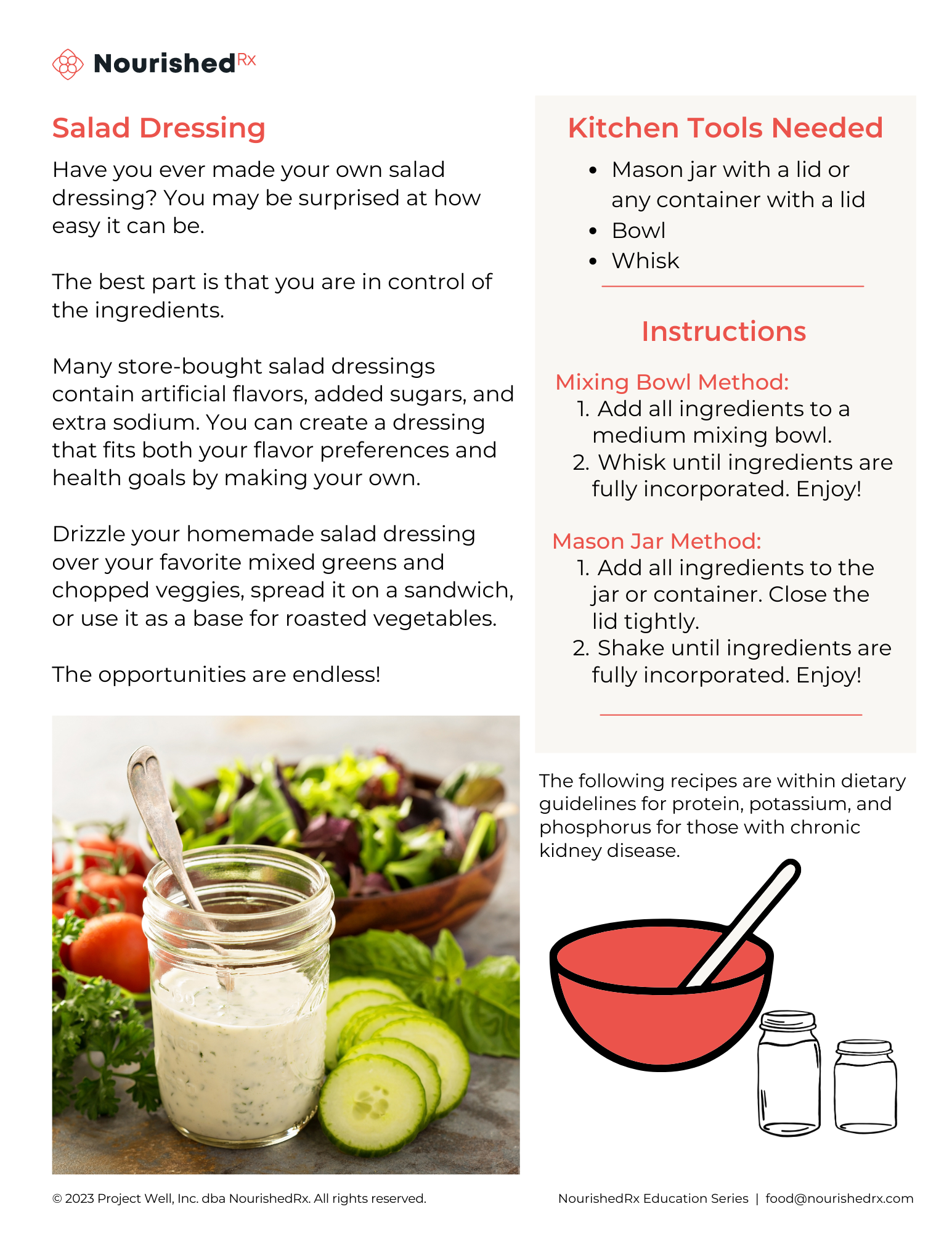 CKD Salad Dressing NourishedRx