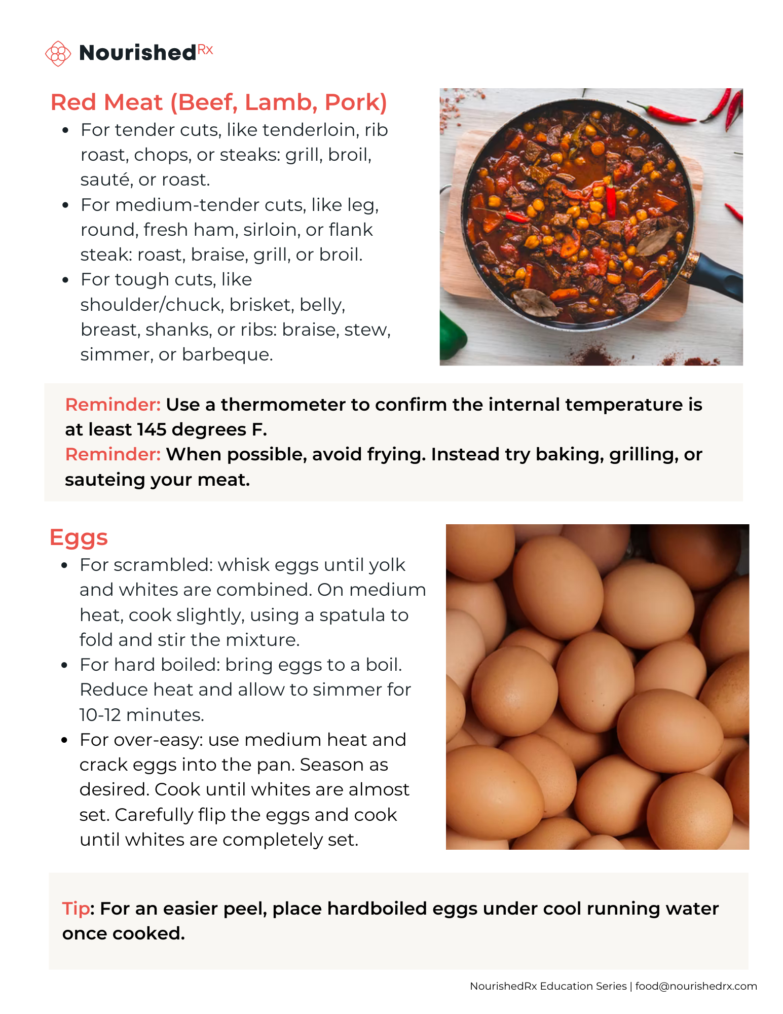 Tips for Cooking Proteins NourishedRx