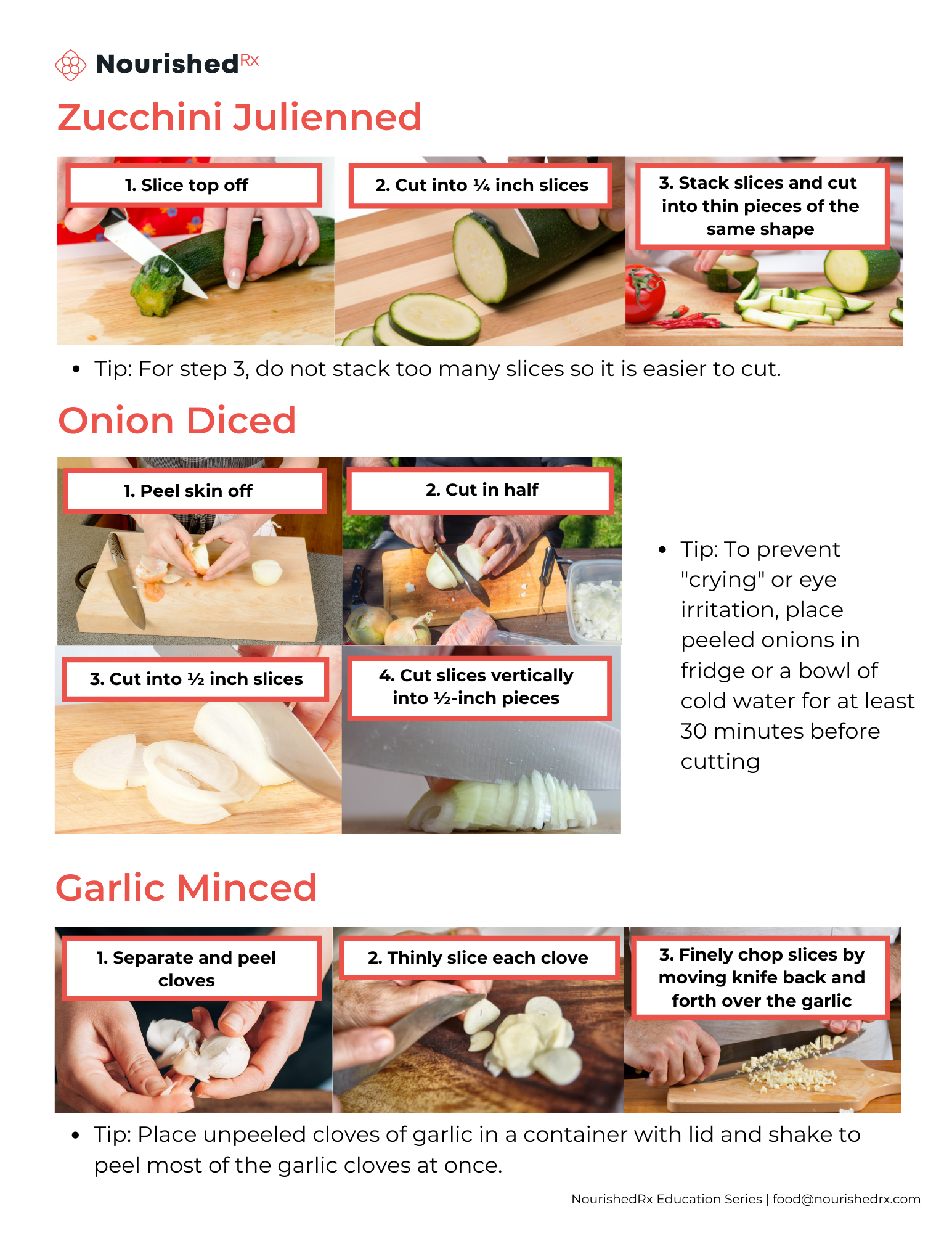 How to Cut Produce NourishedRx